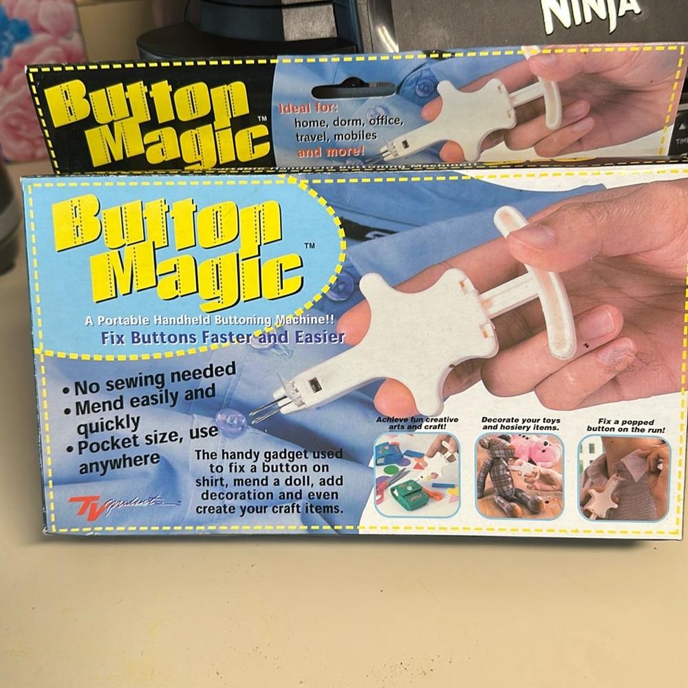 Button Magic portable buttoning machine